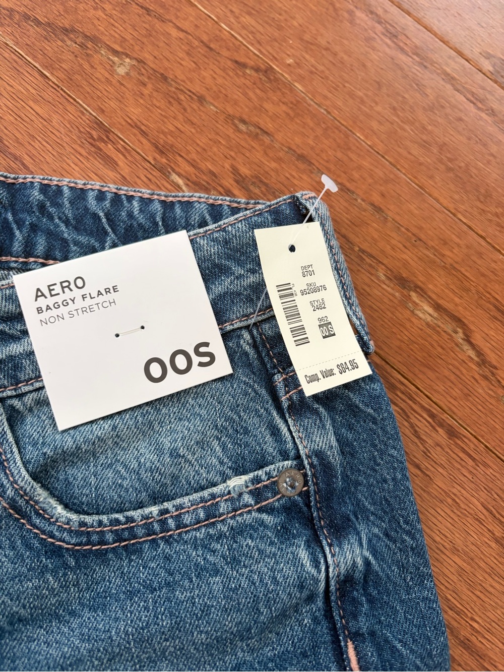 Aeropostale Baggy Flare Jeans - Blue